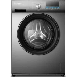 Sharp Front Load Washing Machine 7kg Capacity 1200 RPM - Silver